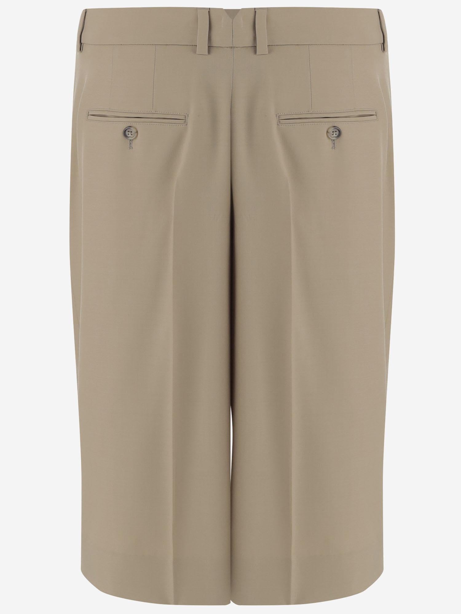 PANTALONI CORTI IN LANA FSO827WV0194 A036 AMI 