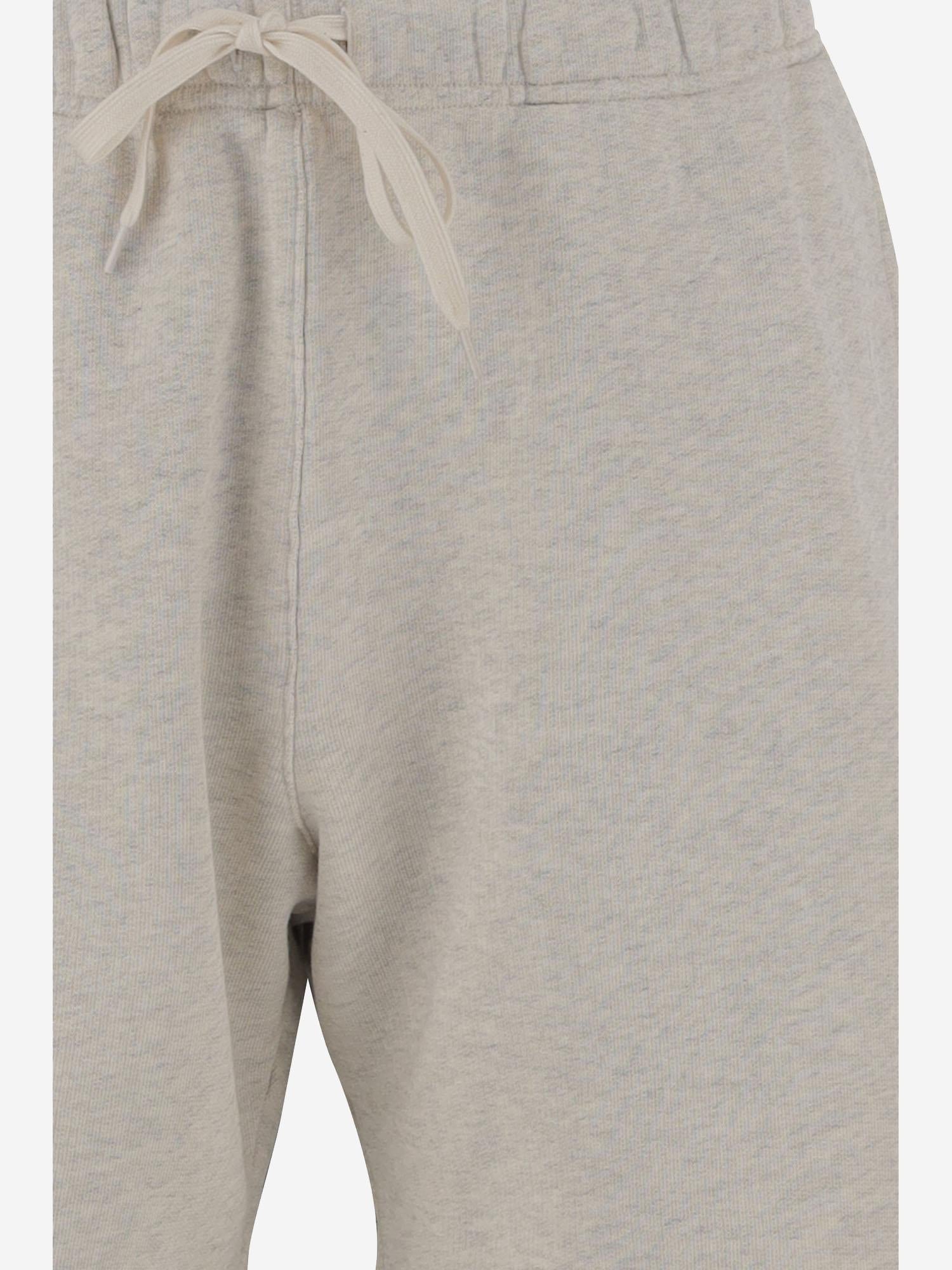 PANTALONI CORTI IN COTONE CON LOGO SHPMA5JM JERSEYMELANGE AUTRY 