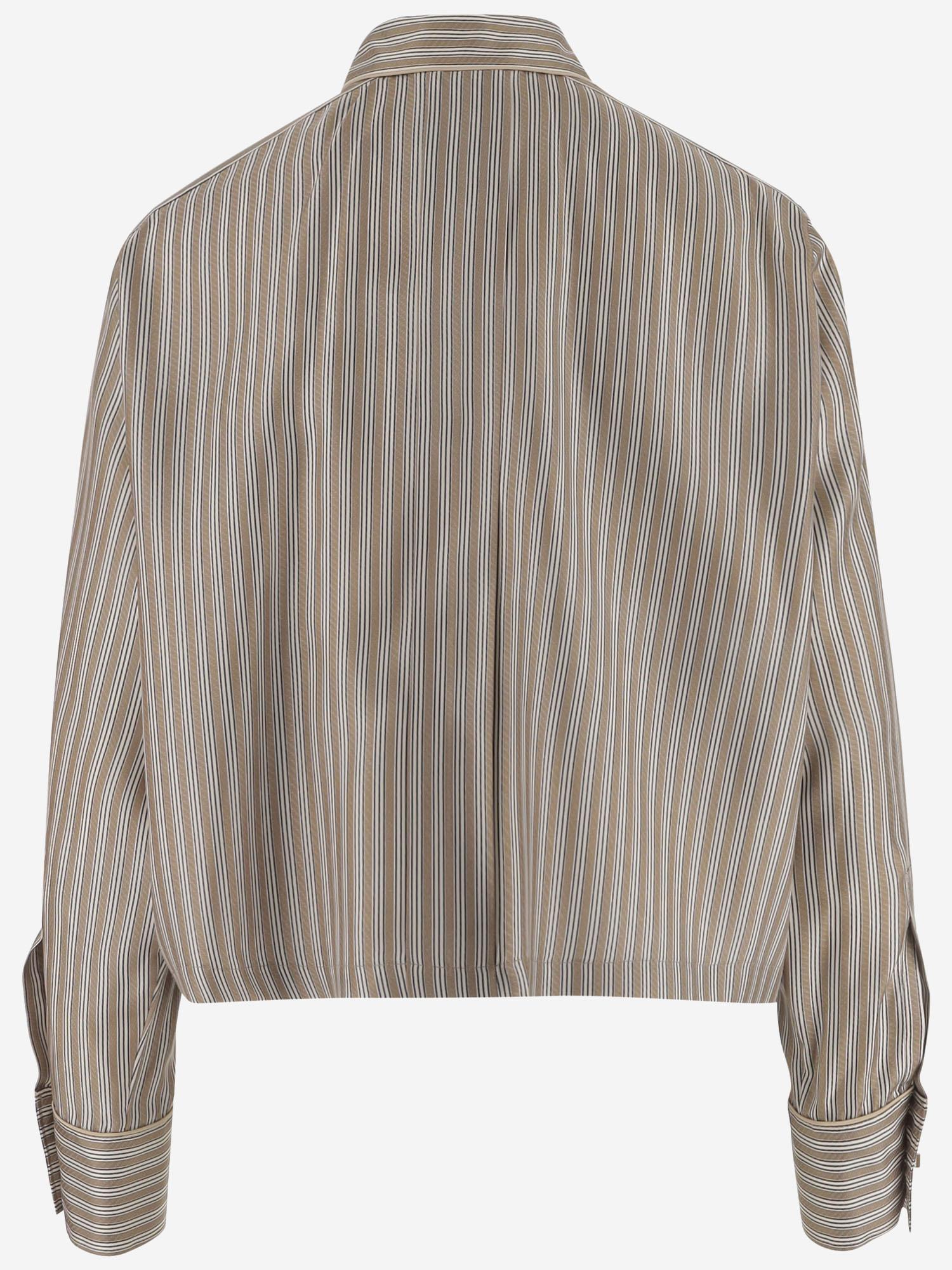 Camicia crop in  twill di seta BRAMA 002 MAX MARA 