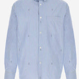 CAMICIA IN POPELINE DI COTONE A RIGHE 852714 ZAUBA4061 GUCCI 