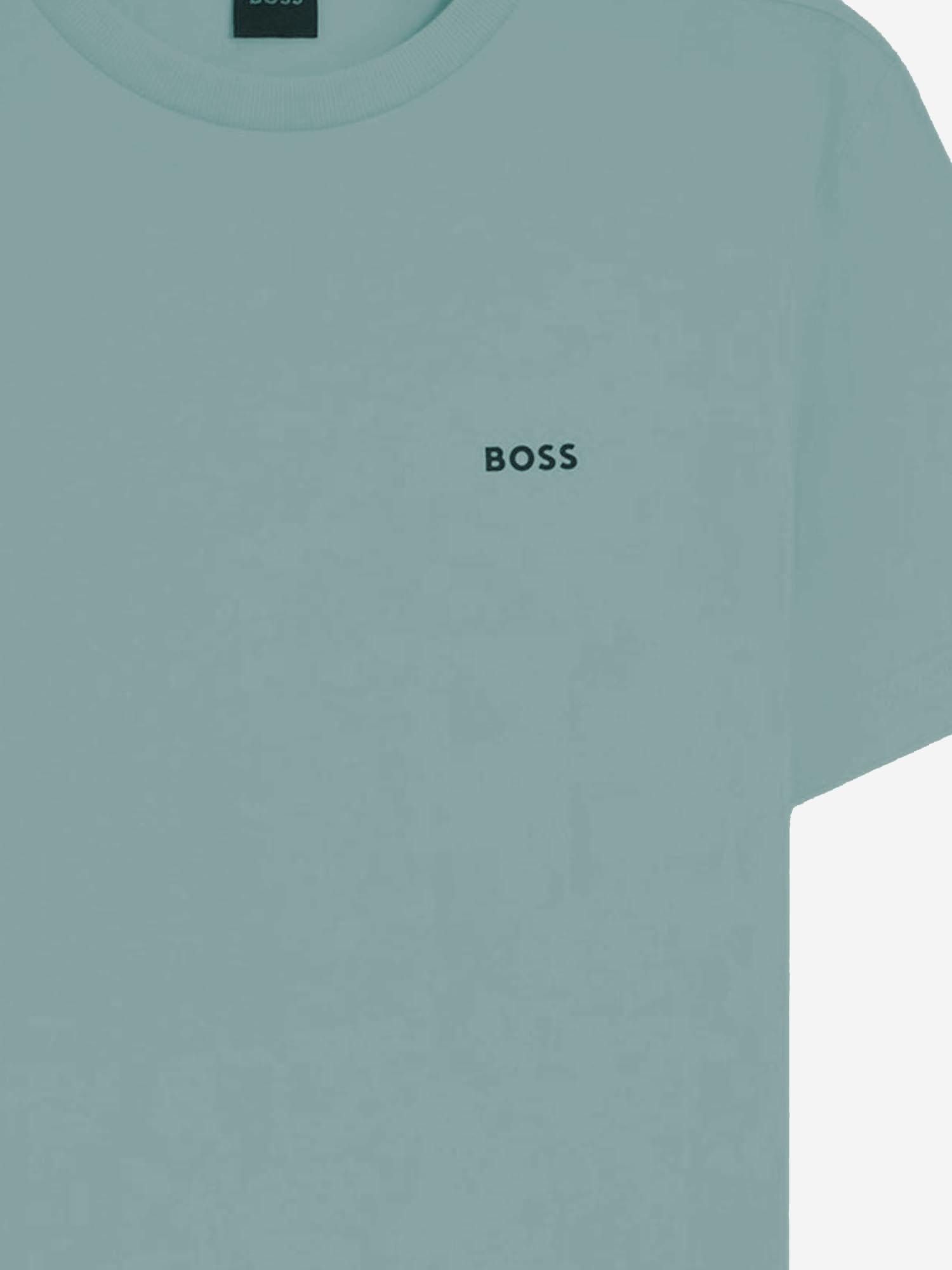 T-SHIRT IN COTONE STRETCH CON LOGO 50506373 445 HUGO BOSS 