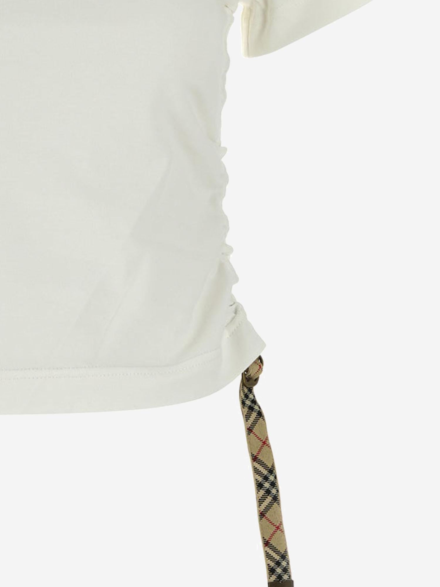 T-SHIRT FESTIVAL IN COTONE 8109184 CHALK BURBERRY 