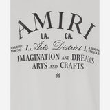 T-SHIRT IN COTONE CON STAMPA LOGO AKJYTE 1011White AMIRI KIDS 