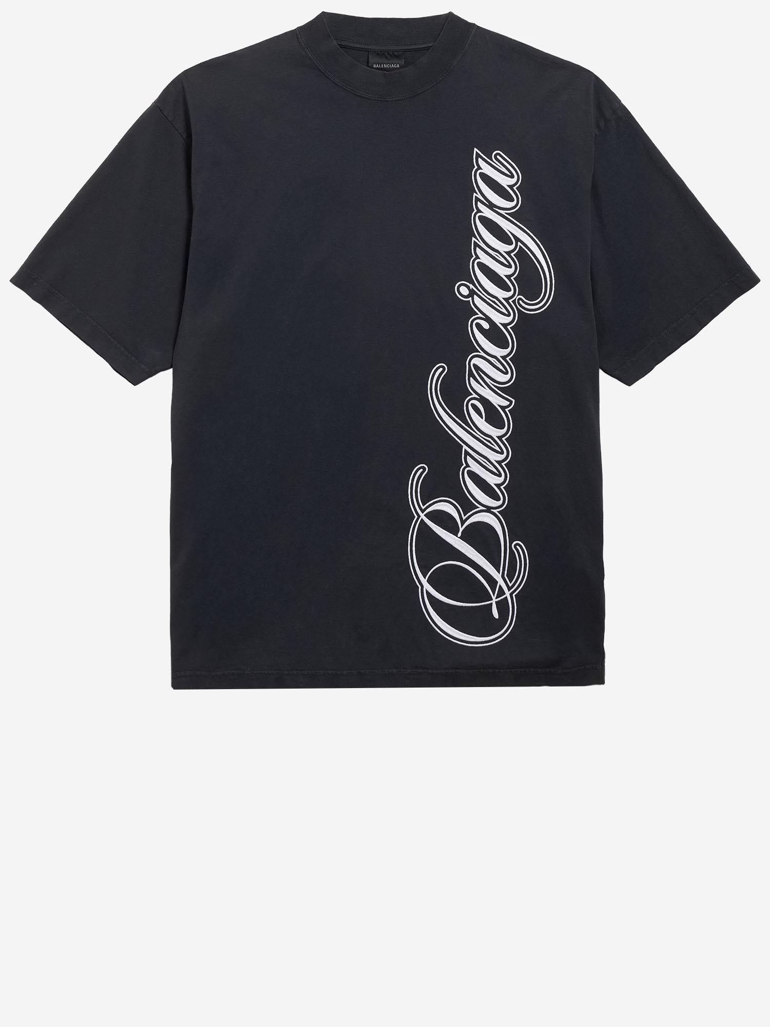 T-SHIRT IN COTONE STAMPA LOGO 764235 TTVM76552 BALENCIAGA 
