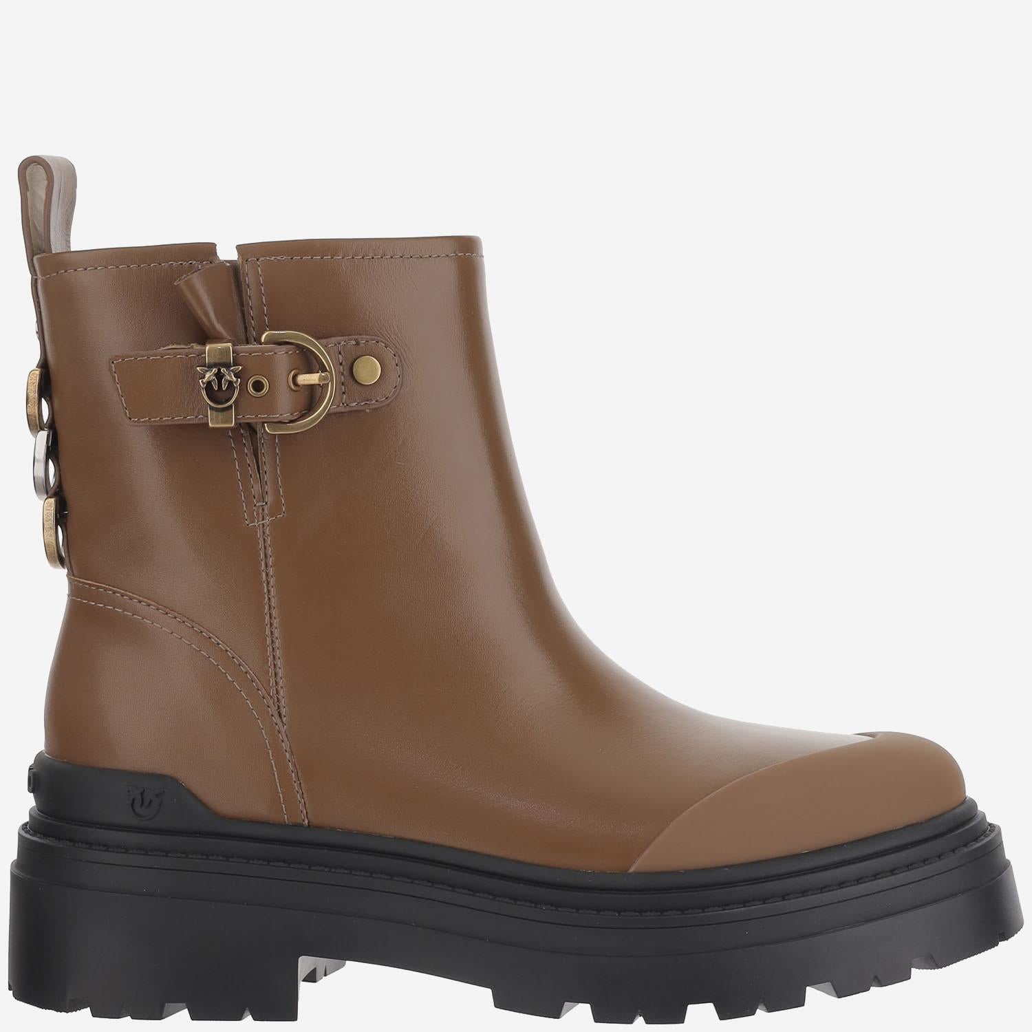 STIVALETTI MIA 21 IN PELLE SD0409 P001GU8 PINKO 