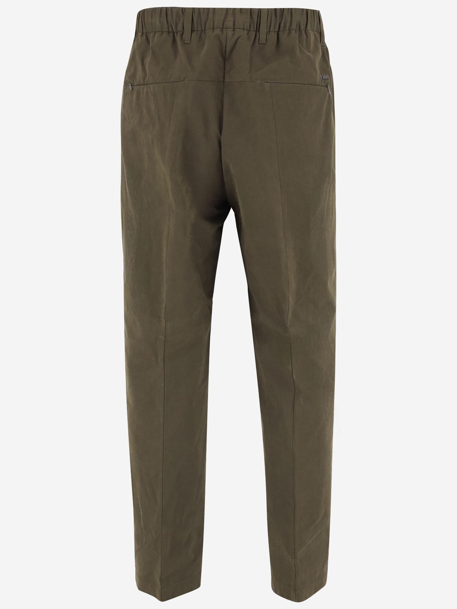 PANTALONI IN MISTO COTONE PT000131U 13800Z7740 HERNO 