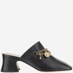 MULES IN PELLE CON CHARMS CHC25A11ERI 001 CHLOE 