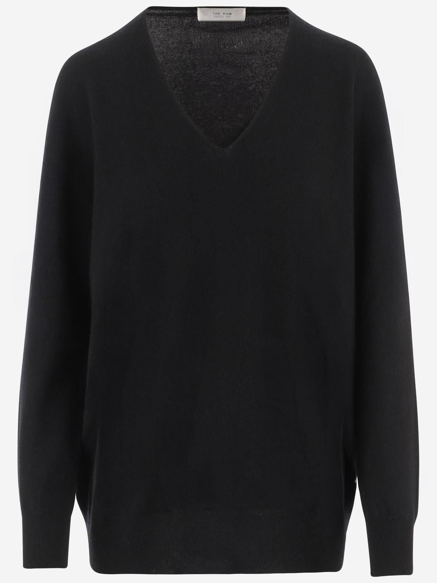 MAGLIA ONOFRE IN CASHMERE 11088Y751 BLK THE ROW 