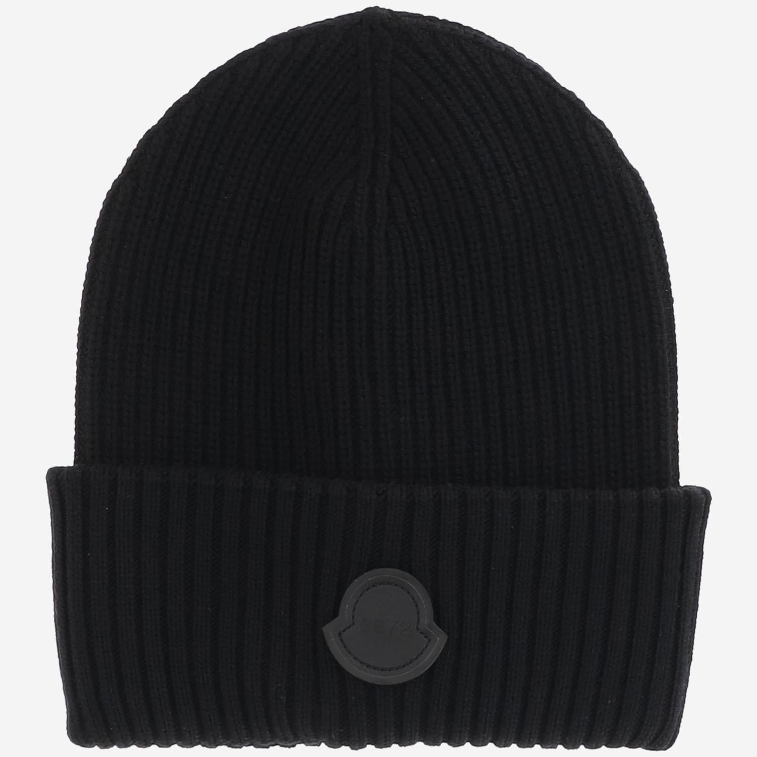 BERRETTO IN LANA CON LOGO EE 3B00002M6727 999 MONCLER 