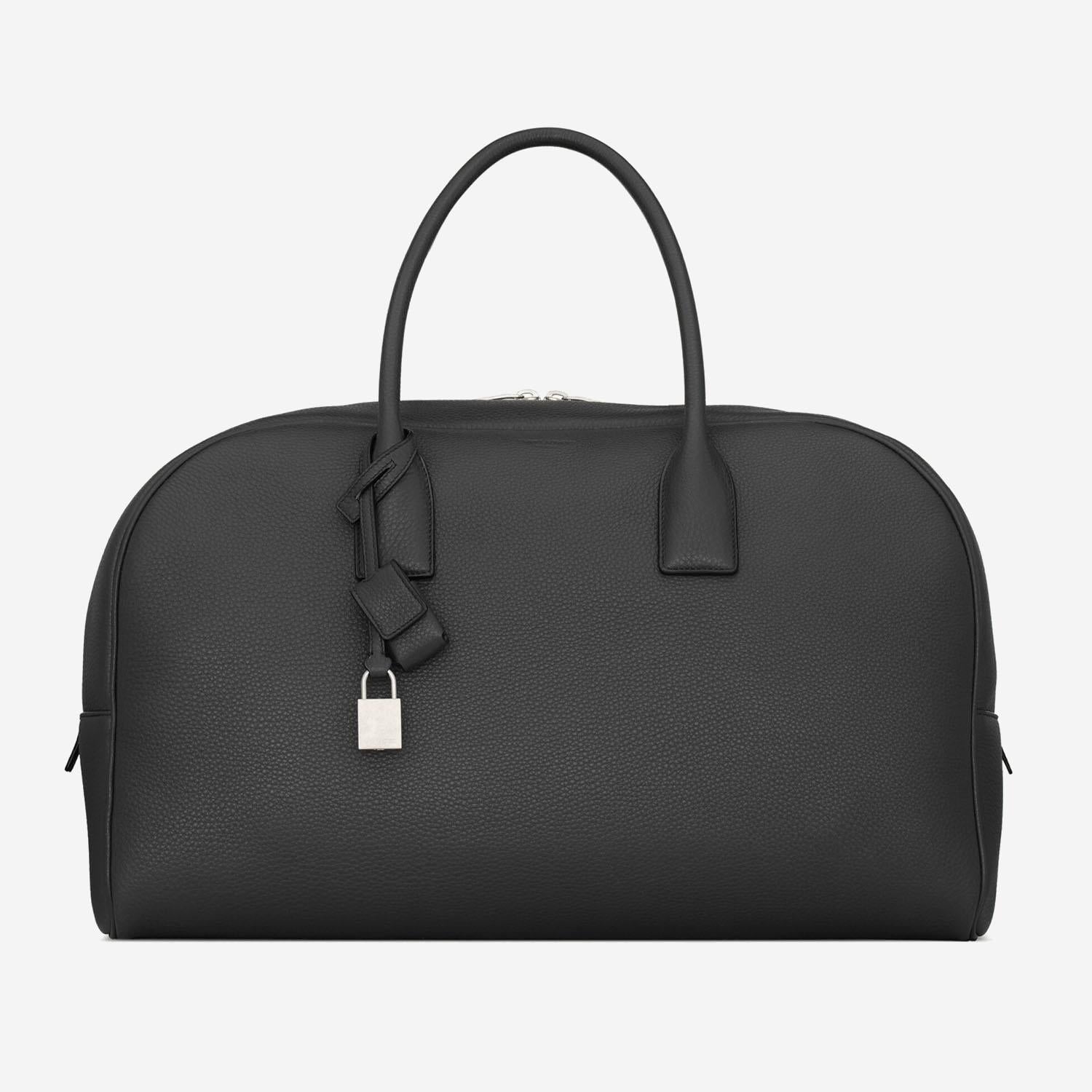 BORSA DA BOWLING DUFFLE IN PELLE MARTELLATA 862256 AAGAD1000 SAINT LAURENT 