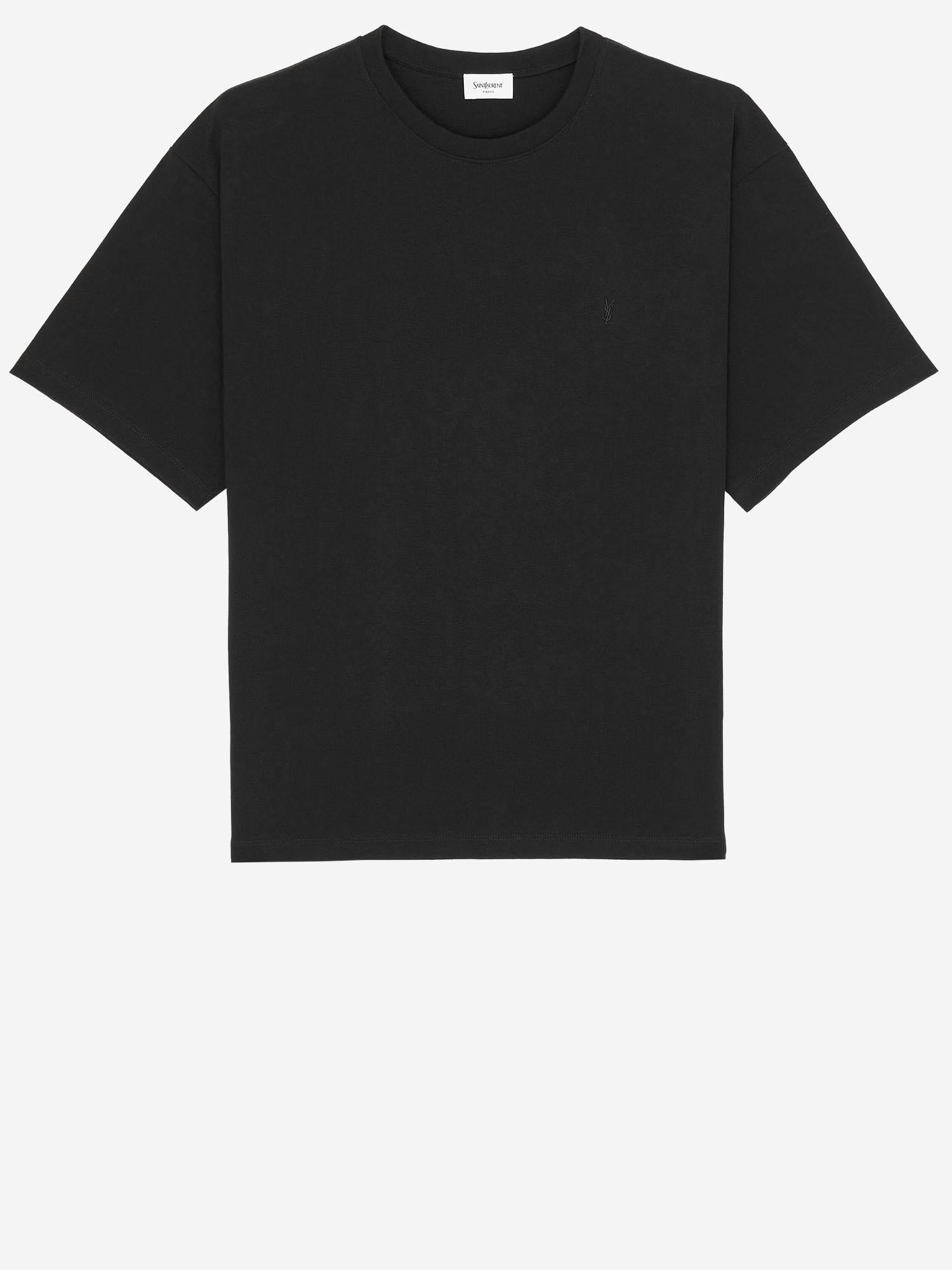 T-SHIRT IN COTONE CON LOGO 862769 Y38AK1000 SAINT LAURENT 