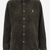 CAMICIA IN VELLUTO DI COTONE STRETCH 211971526 001 POLO RALPH LAUREN 