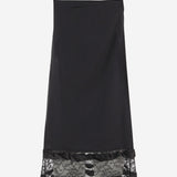 ABITO SISA BUDOIR  IN LANA CON DETTAGLIO IN PIZZO D005 SISARFLABLACK NICCOLO PASQUALETTI 