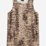 CANOTTA IN COTONE STRETCH CON MOTIVO ANIMALIER 106919 A3DPCZ9 PINKO 