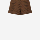 SHORTS IN LANA CON MOTIVO FALENA DOTS FR6690 AW7EF1UKN FENDI 