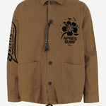 GIACCA IN COTONE CON STAMPA LOGO SAVANAWORK BROWNSUGAR APRES SURF 