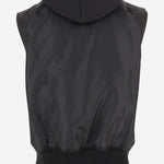 GIUBBOTO SMANICATO con cappuccio in felpa 1033BIGKAUNABOMBER BLACK APRES SURF 