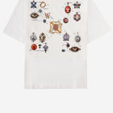T-SHIRT IN COTONE CON LOGO 44MAA120S26J003100 1000 OFF-WHITE 