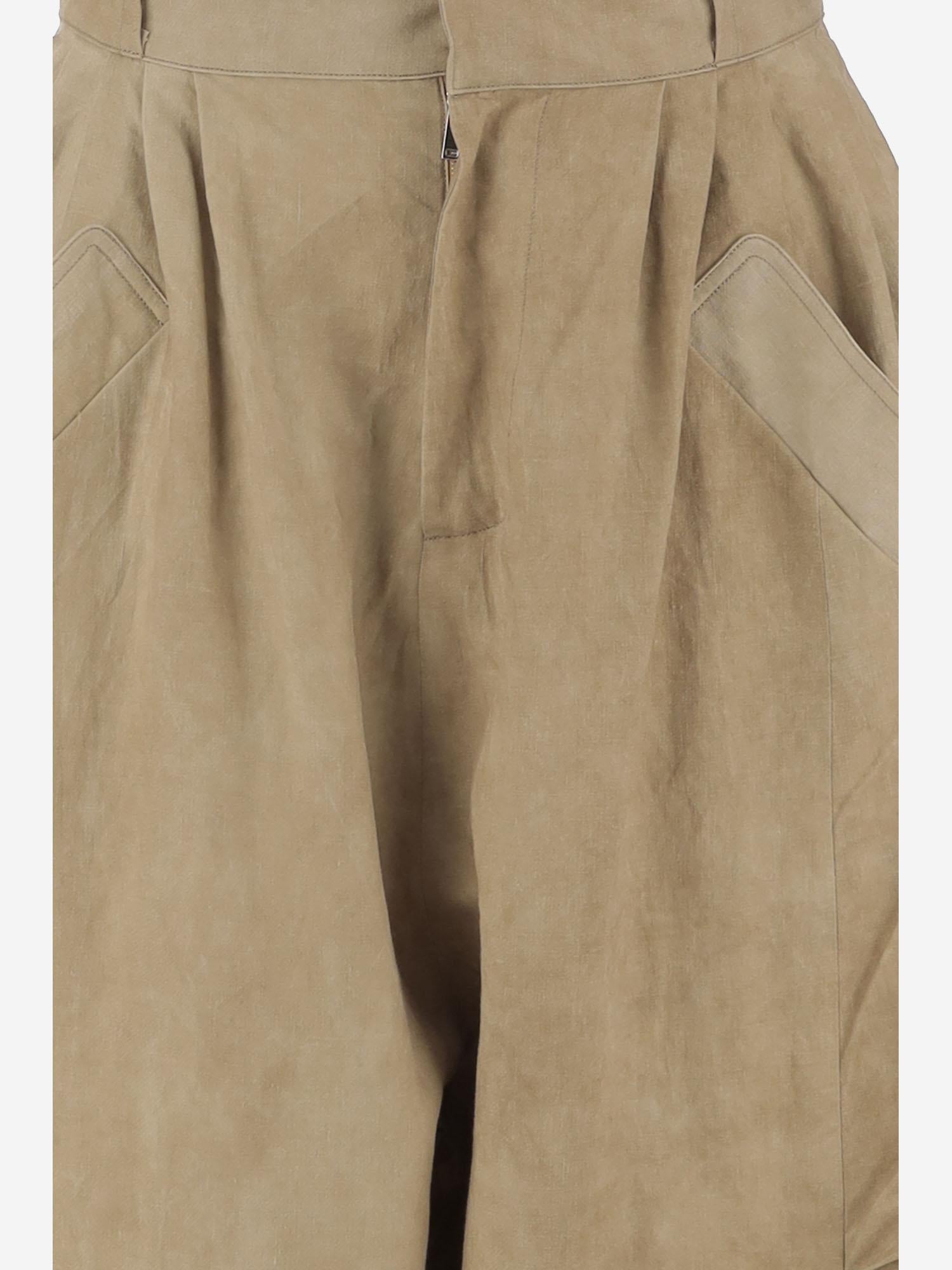 Jeans OVER IN MISTO LINO P039 LCBIBEIGE NICCOLO PASQUALETTI 