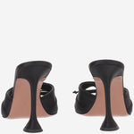 Sandali Eleonora in seta ELEONORASLIPPER 95BLACK AMINA MUADDI 