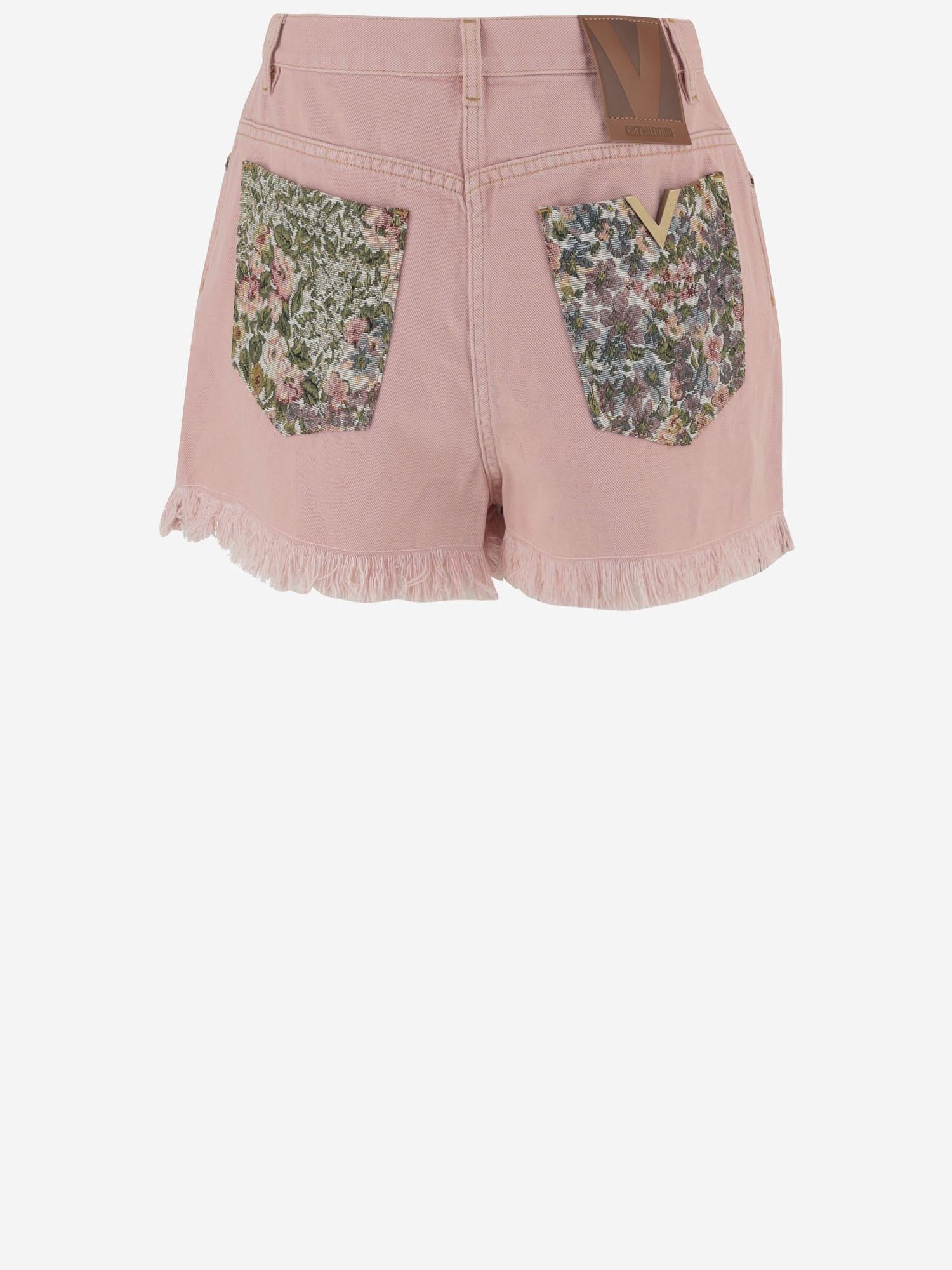 PANTALONI CORTI IN MISTO COTONE 8B3DDB8S 9Y9O45 VALENTINO 