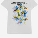 T-SHIRT IN COTONE CON STAMPA POSTERIORE M261TS06 701W WOOYOUNGMI 