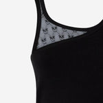 TOP IN COTONE STRETCH CON LOGO 106461 A362Z99 PINKO 