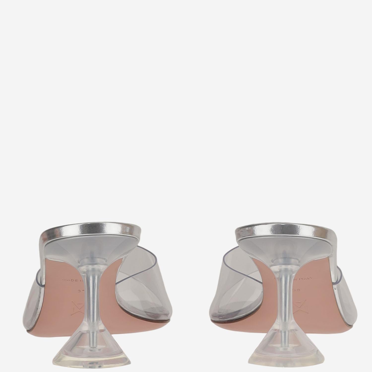 SANDALI LUPITA GLASS LUPITAGLASSSLIPPER 70TRANSPARENT AMINA MUADDI 