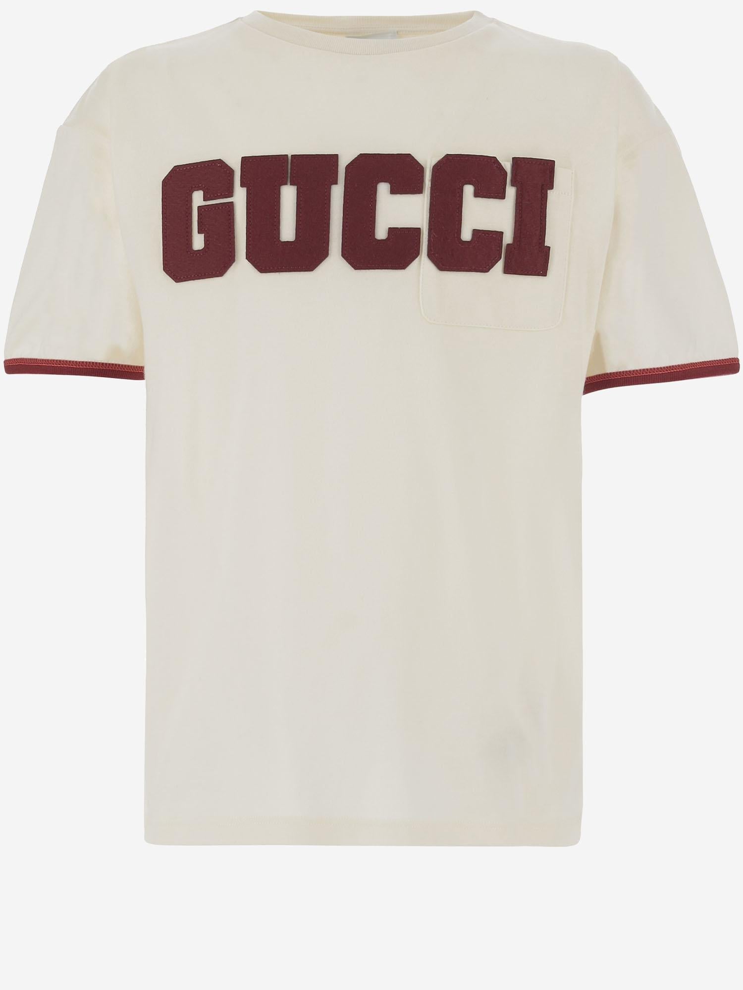 T-SHIRT IN COTONE CON LOGO 825187 XJHBE9051 GUCCI KIDS 