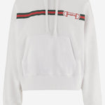 FELPA IN COTONE CON STAMPA LOGO 837930 XJHM09051 GUCCI 