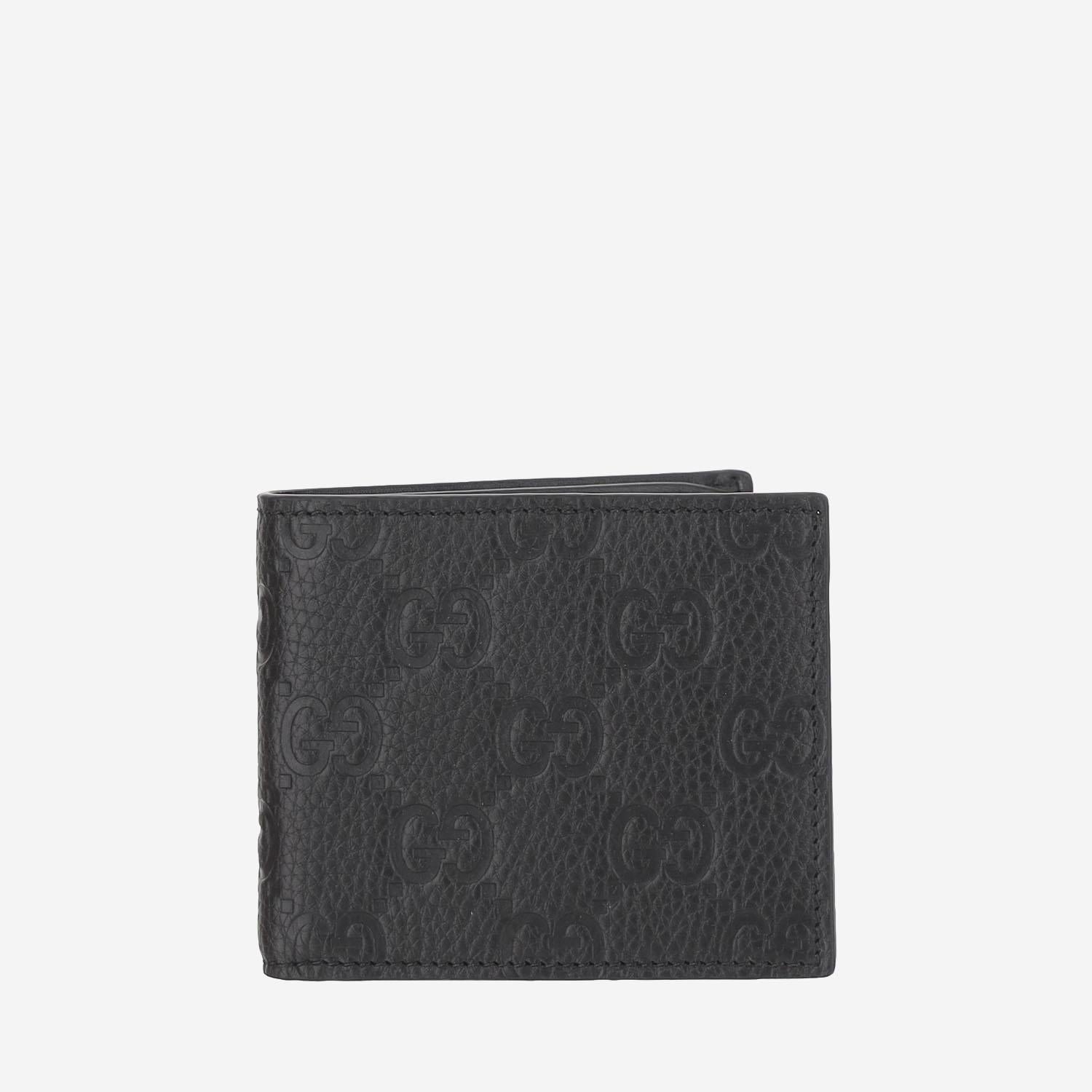 Portafoglio bi-fold in pelle GG 835001 AAE1T1000 GUCCI 