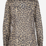 CAMICIA IN SETA CON MOTIVO LEOPADRATA 54406892 12111 ASPESI 