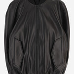 Bomber smanicato in pelle 872003 TUS111000 BALENCIAGA 