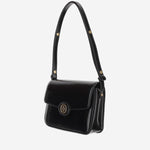 BORSA A SPALLA ROBINSON IN PELLE LUCIDA 143122 001 TORY BURCH 