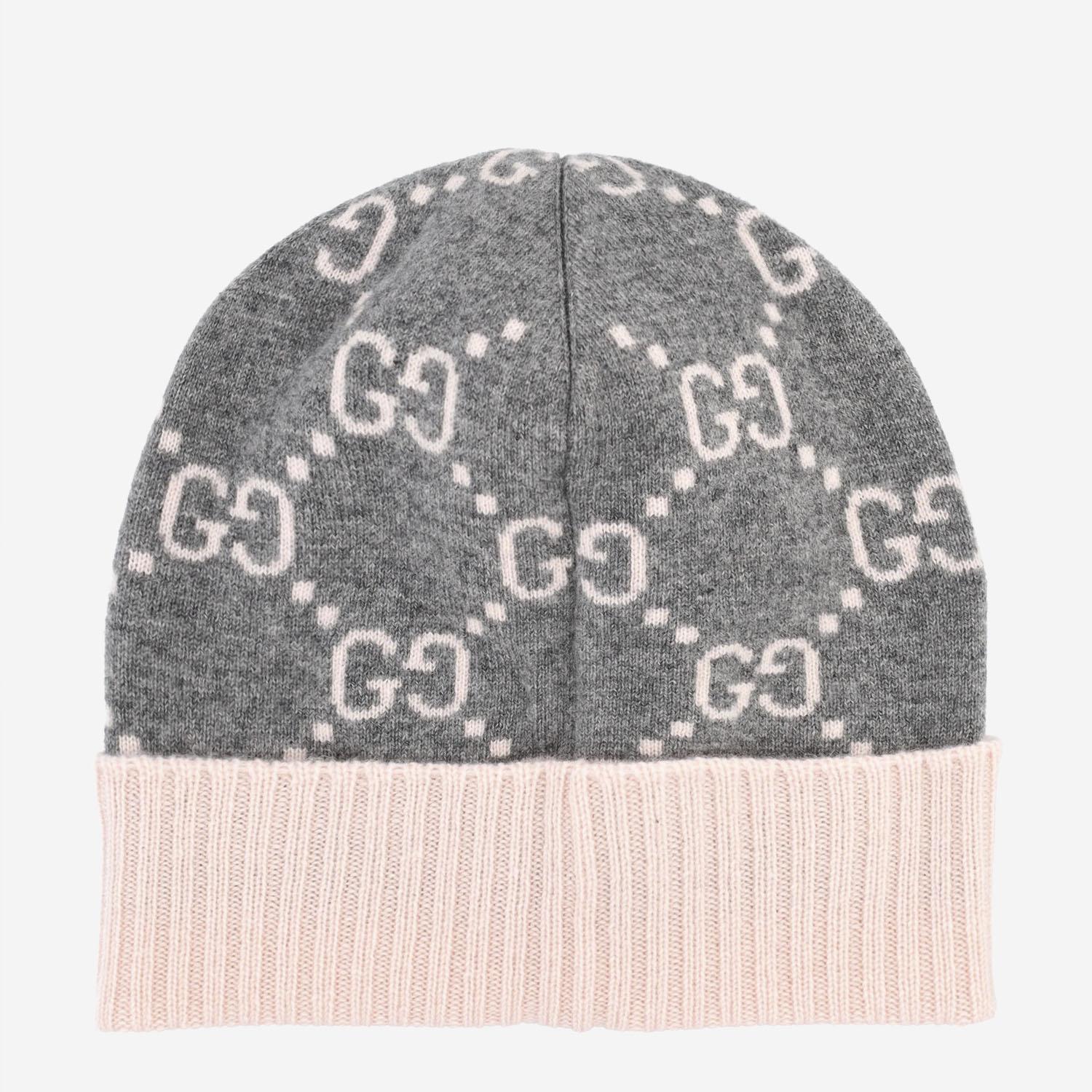 Beanie in jacquard di cashmere GG 811392 3GAC01672 GUCCI 
