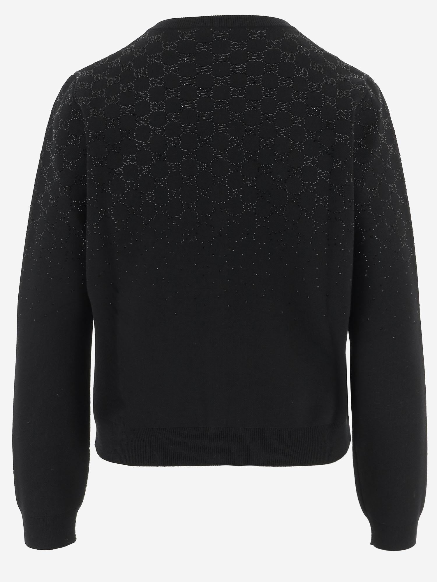 CARDIGAN IN LANA CON CRISTALLI GG 813850 XKFB31043 GUCCI 