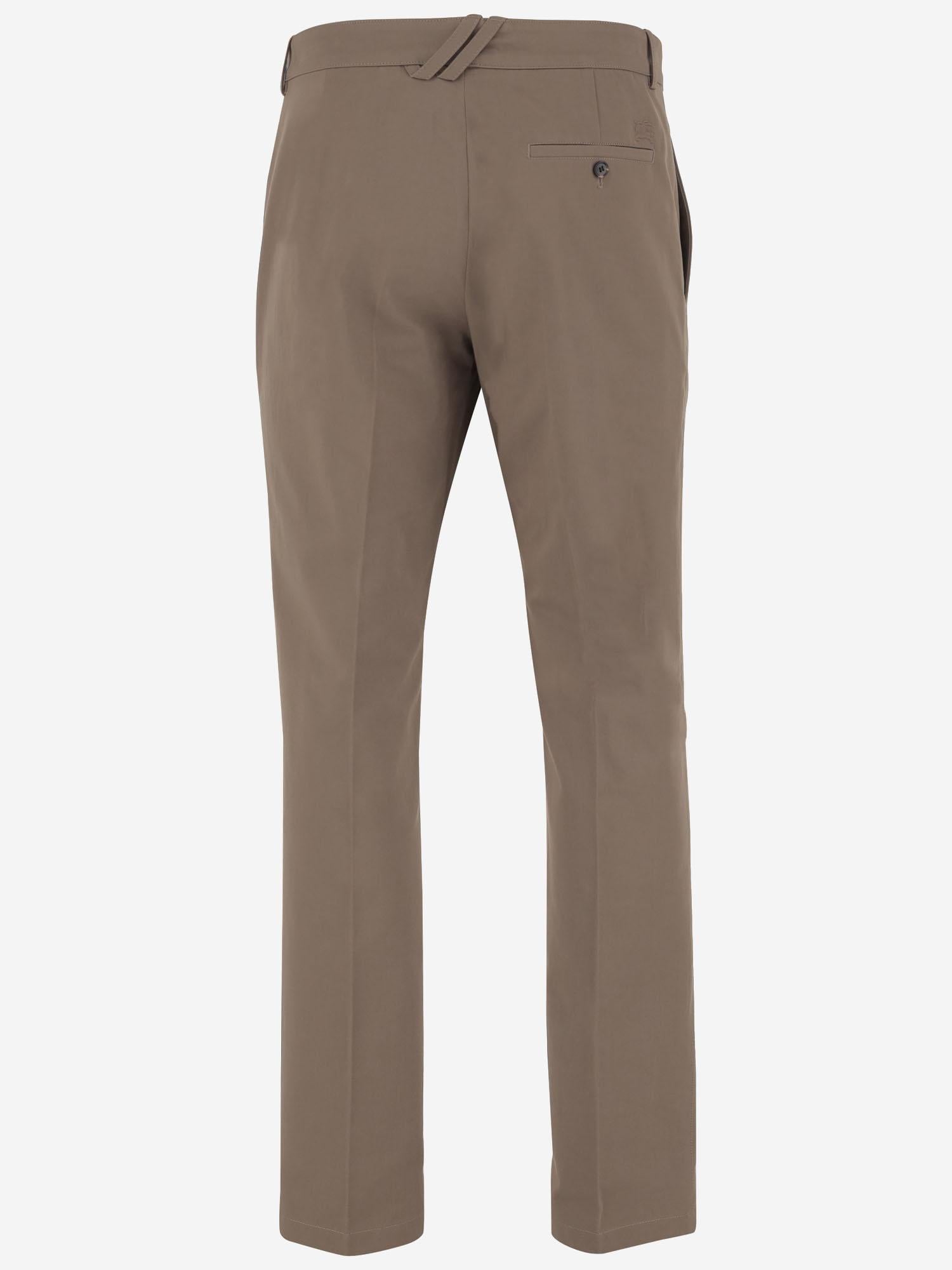 PANTALONI IN COTONE 8115462 CLAY BROWN BURBERRY 