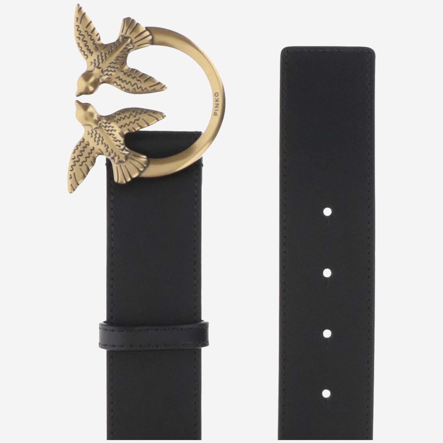 CINTURA IN PELLE CON LOGO 100120 A0F1Z99Q PINKO 