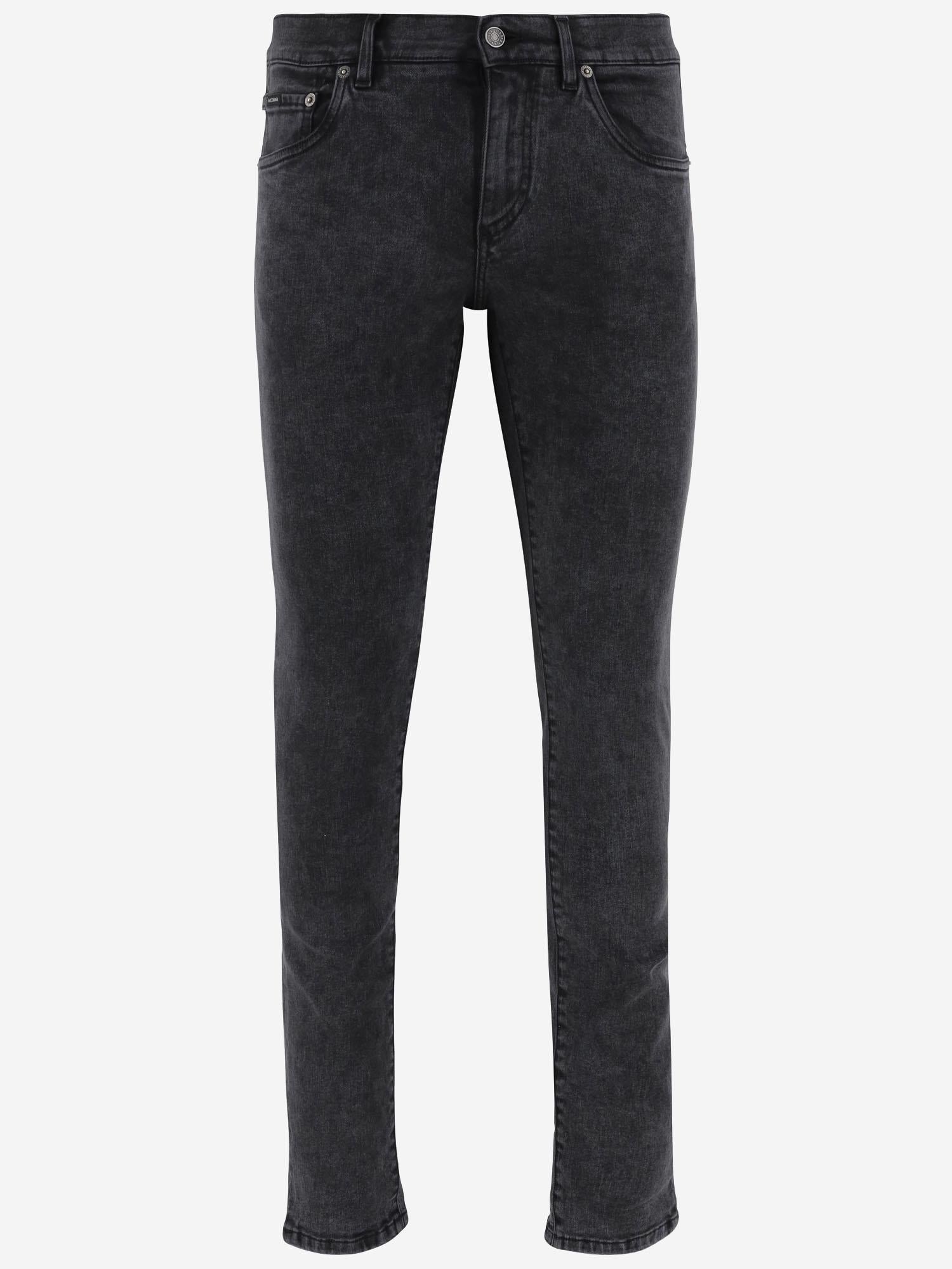 JEANS SKINNY IN COTONE STRETCH CON LOGO GY07LD G8MI6S9001 DOLCE & GABBANA 