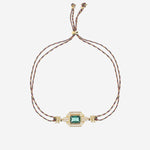 BRACCIALE VERDE ART DECO BR362 ORO MYA BAY 