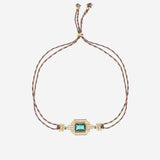 BRACCIALE VERDE ART DECO BR362 ORO MYA BAY 