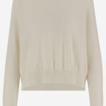 MAGLIONE IN CASHMERE D132WS ICE WHITE OLIVER LATTUGHI 