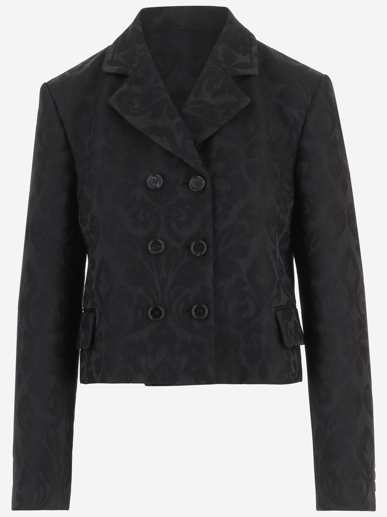 Giacca doppiopetto in misto lana CH25WVE70308 001 CHLOE 