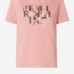 T-SHIRT IN COTONE CON LOGO FS7254 AVF9F1T6N FENDI 