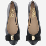 Ballerine fiocco in pelle 01K911 001NEROBISCOTTO SALVATORE FERRAGAMO 