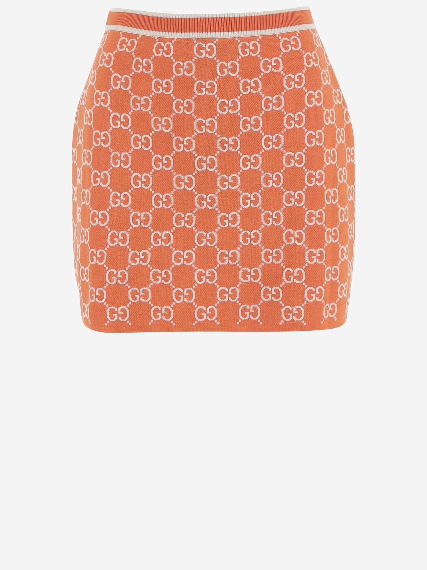 GONNA IN COTONE CON MOTIVO GG 856264 XKE0M6027 GUCCI 