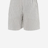 PANTALONI CORTI IN COTONE CON LOGO SOM00539AW00782 1LZ JACQUEMUS 