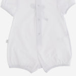 Tutina in cotone stretch con fiocco P25TO273MF032 0152 IL GUFO KIDS 