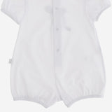 Tutina in cotone stretch con fiocco P25TO273MF032 0152 IL GUFO KIDS 