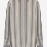 CAMICIA IN CUPRO A RIGHE CHFS21944846 862 THE FRANKIE SHOP 